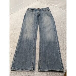 Ariat M5 Jeans Mens 30x32 Slim Straight Medium Wash Lite Distress Measures 32x31